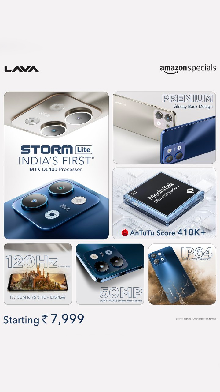 Lava Storm Play and Storm Lite unveiled